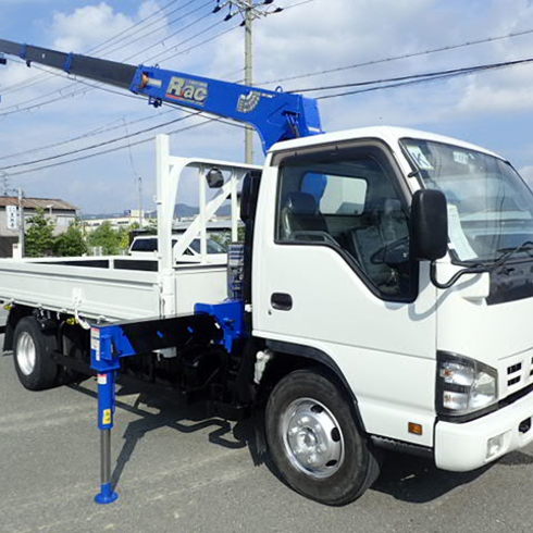 いすゞエルフ4段クレーン