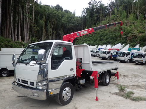 いすゞ エルフ 4段 クレーン