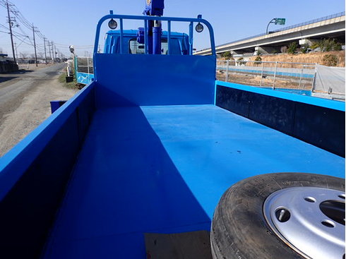 トラック荷台 床鉄板 横ネタ補強 アオリ水平チェーン