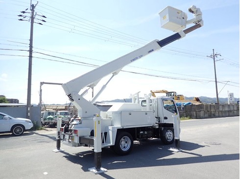 三菱ふそう キャンター　高所作業車 H18 アイチSN15B サブエンジン