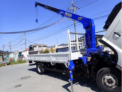 再生中古クレーン販売！H19 ヒノレンジャー 3.05t 3段クレーン