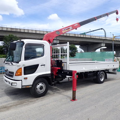 ユニック　ラジコン 角足・ワイドアウトリガ(差し違え)で抜群の安定力！H18 ヒノレンジャー