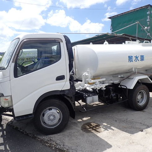 ヒノデュトロ　4t　散水車　PTO式　全塗装済