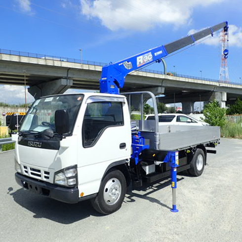 いすゞエルフ 4段クレーン