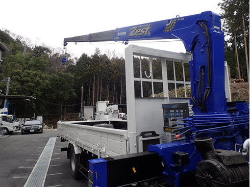 全塗装　荷台床鉄板　セイコーラック アオリ三方上部アングル補強