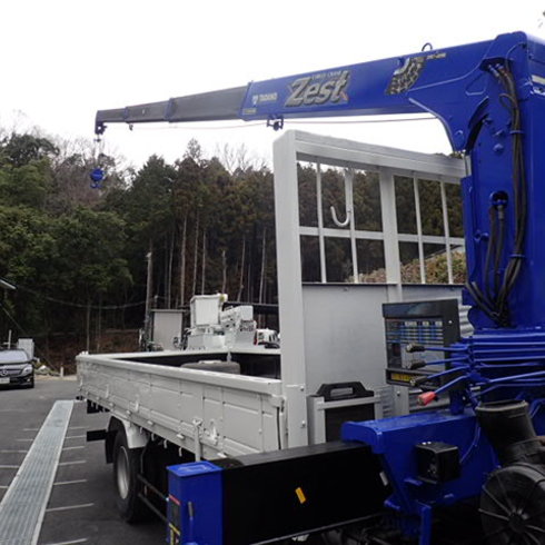 全塗装　荷台床鉄板　セイコーラック アオリ三方上部アングル補強