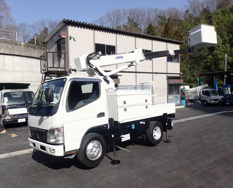 通信工事などにお使いいただけます H19 イスズエルフ 高所作業車 アイチsk10b 9 7m Frpバケット 全塗装済 型式 Bkg Nkr85an 高所作業車 中古トラックを探す 大阪の再生中古トラック専門店 販売 買取 トラック１２３