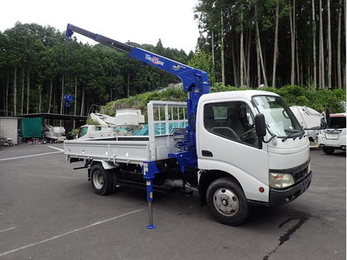 格安価格 中古クレーン付トラック H16 ヒノデュトロ 2t 標準ロング 3段クレーン フックイン タダノ Zr263 ラジコンなし 荷l350 全塗装済 車両型式 Pb Xzu341m エンジン型式 S05d クレーン 穴堀建柱車 中古トラックを探す 大阪の再生中古トラック専門店 販売