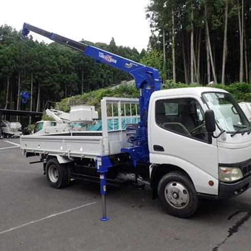 日野　ヒノ　デュトロ　3段　クレーン