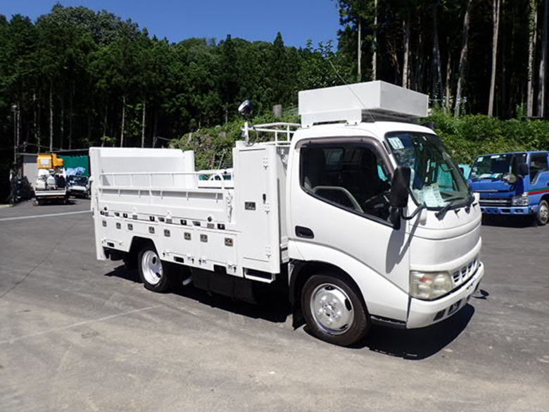 H18 トヨタダイナ 2t 平ボディ 床下収納車 垂直パワーゲート付