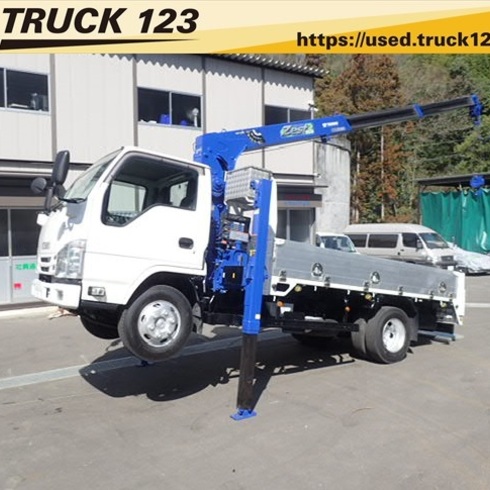 トラック    ユニック付きハイジャキ販売❇️ ハイジャッキセルフ 重機運搬車】H28 イスズエルフ 3.5t 標準ロング 3