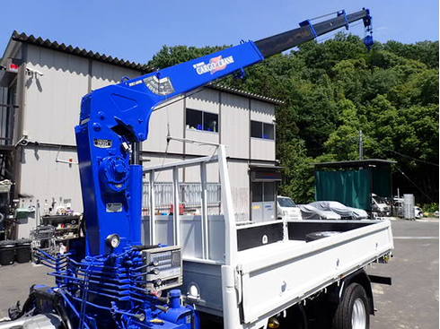 H18三菱キャンター 2t 標準ロング 4段レーン ラジコン フックイン