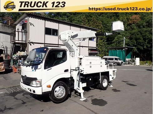 バケット車 高所作業車 ヒノノニトン中古　小型トラック