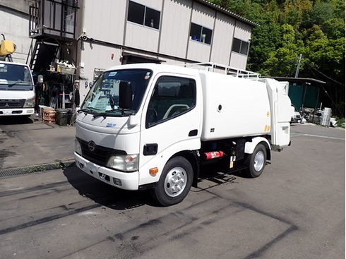 造園屋さんにオススメの巻き込み式 回転板式 パッカー車 H22 ヒノデュトロ 2t 巻込み式 ダンプ式 5 0立米 パッカー車 塵芥車 ゴミ収集車 モリタエコノス パッカー車 塵芥車 バキュームカー 糞尿車 散水車 清掃車 中古トラックを探す 大阪の再生中古