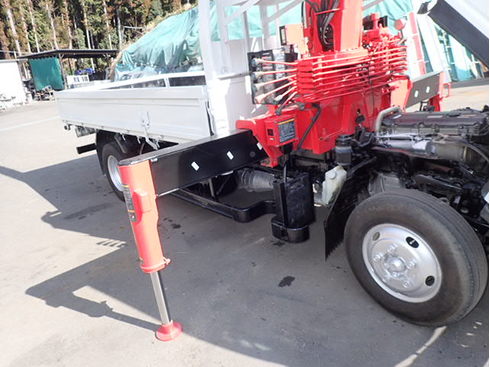 安定　荷役作業　あゆみかけ　アウトリガワイド