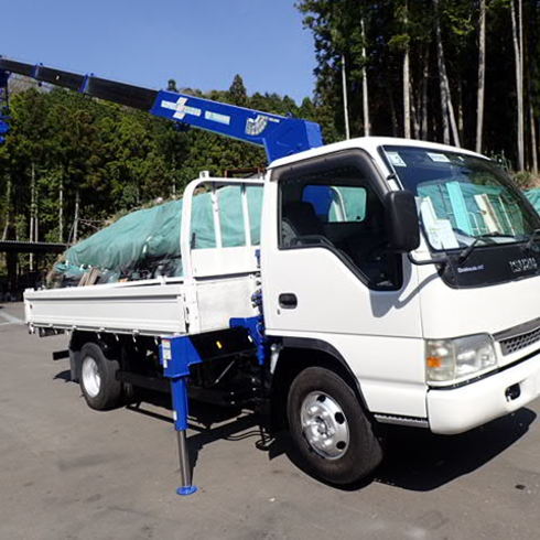 isuzu　イスズ　いすゞ　エルフ　クレーン