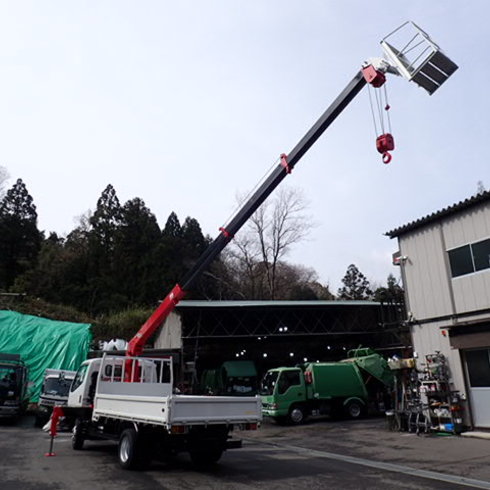 作業用　ゴンドラ　カゴ　高所作業
