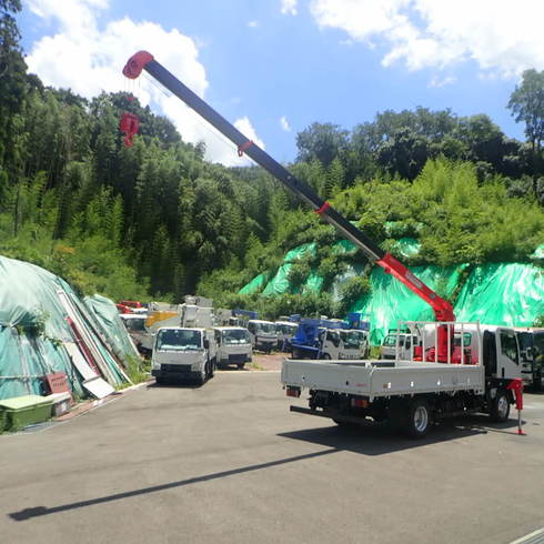 資材　搬入　運搬　長尺物　