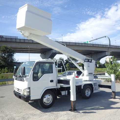 イスズ　エルフ　高所作業車　タダノ　AT-130TG