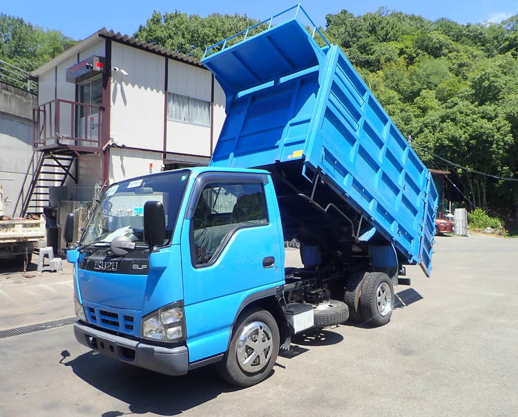 H23 三菱ふそう キャンター 3t ダンプ 低床 強化三方開 極東 レンタル