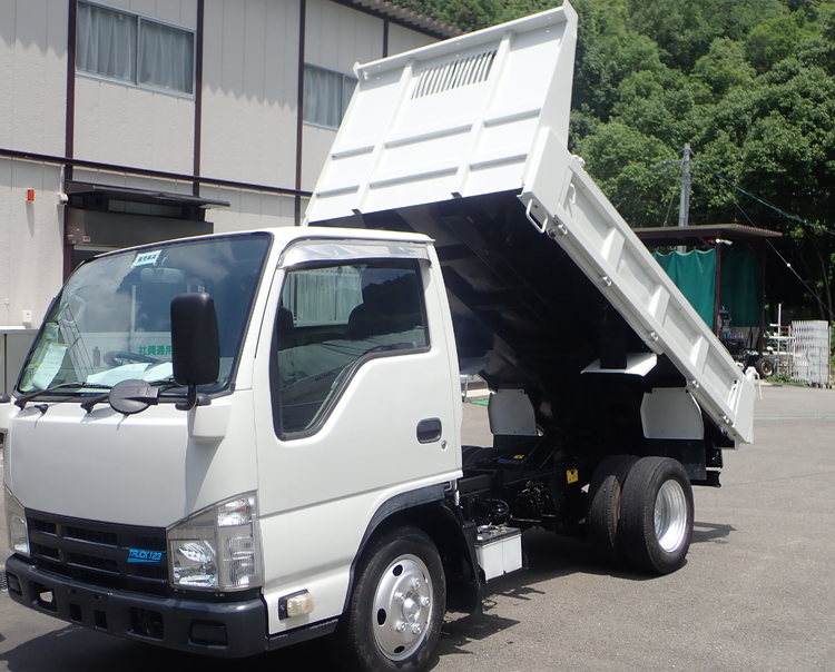 H23 三菱ふそう キャンター 3t ダンプ 低床 強化三方開 極東 レンタル