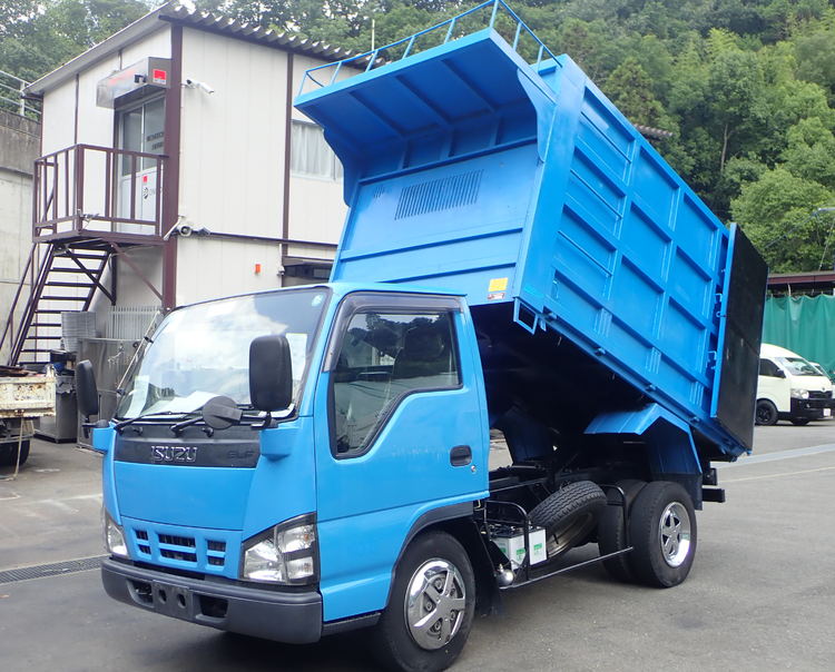 H23 三菱ふそう キャンター 3t ダンプ 低床 強化三方開 極東 レンタル