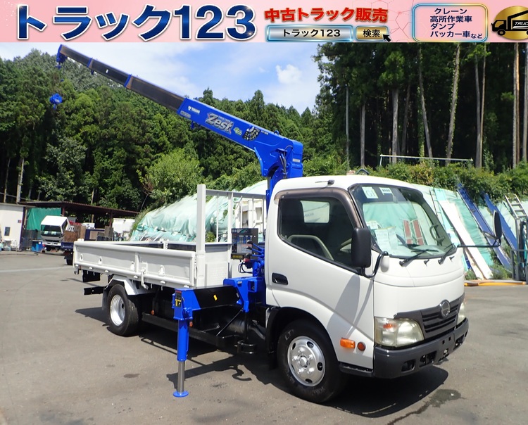 再生中古クレーン販売！H21 日野デュトロ 2t 標準ロング 4段クレーン