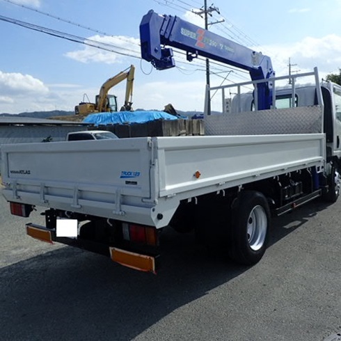 ユンボ　ハシゴ掛け