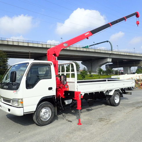 いすゞ　エルフ　クレーン　整備　塗装