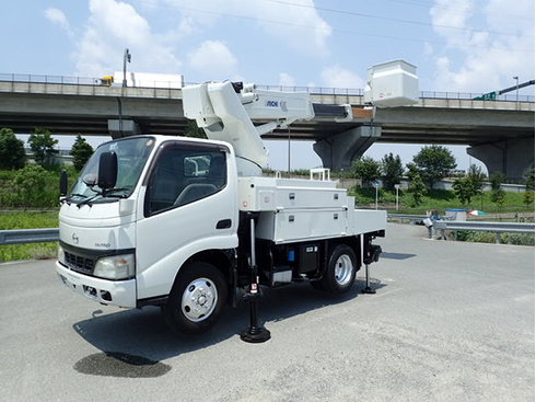 日野　デュトロ　高所作業車　ワンピン　サブエンジン