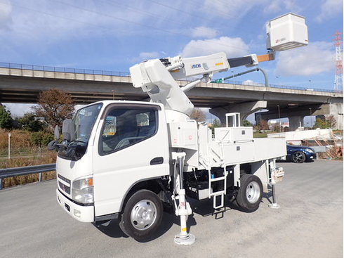 中古高所販売 整備 塗装済 4wd H15 三菱キャンター 高所作業車 アイチsh09a 9 7m 高所作業車 中古トラックを探す 大阪の再生中古トラック専門店 販売 買取 トラック１２３