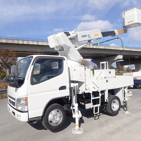三菱　キャンター　高所作業車　4WD　ワンピン
